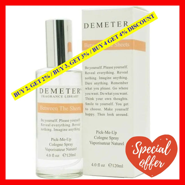 Between The Sheets By Demeter For Women - 4 Oz Cologne Spray