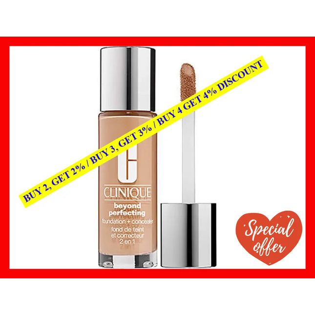 Beyond Perfecting Foundation Plus Concealer - 6 Ivory Vf-N By Clinique For Women 1 Oz Makeup