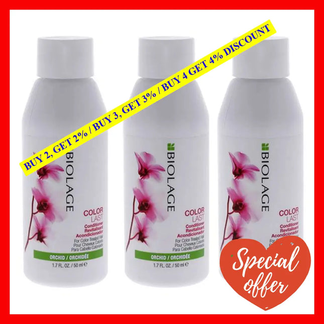 Biolage Colorlast Conditioner By Matrix For Unisex - 1.7 Oz Pack Of 3