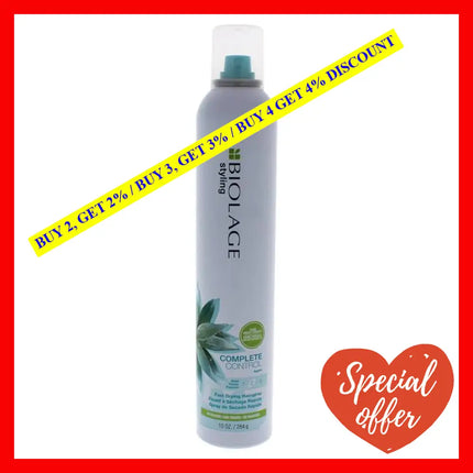 Biolage Complete Control Fast Drying Hairspray - Medium Hold By Matrix For Unisex 10 Oz Hair Spray