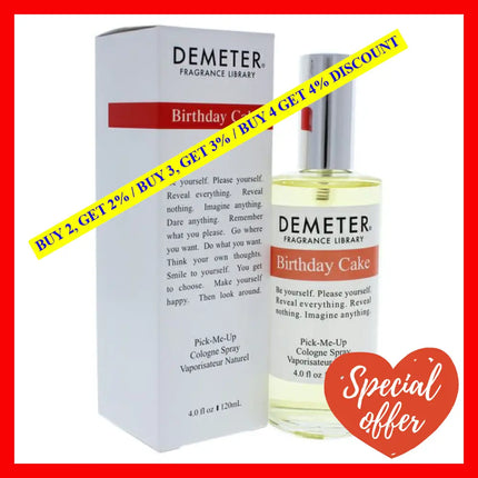 Birthday Cake By Demeter For Women - 4 Oz Cologne Spray