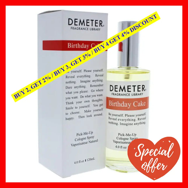 Birthday Cake By Demeter For Women - 4 Oz Cologne Spray