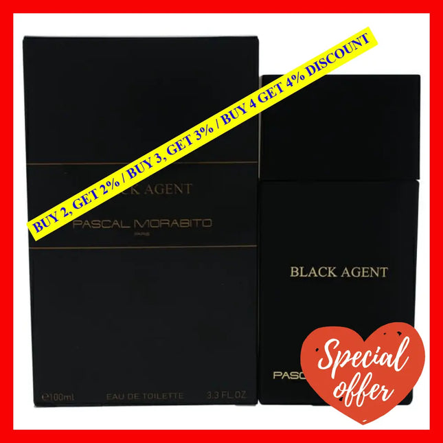 Black Agent By Pascal Morabito For Men - 3.3 Oz Edt Spray