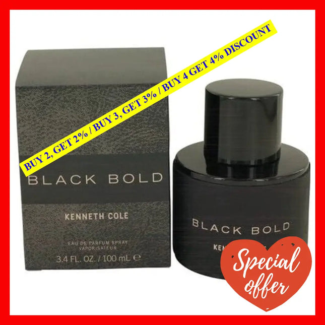 Black Bold By Kenneth Cole For Men - 3.4 Oz Edp Spray