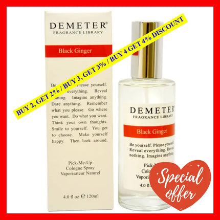 Black Ginger By Demeter For Women - 4 Oz Cologne Spray