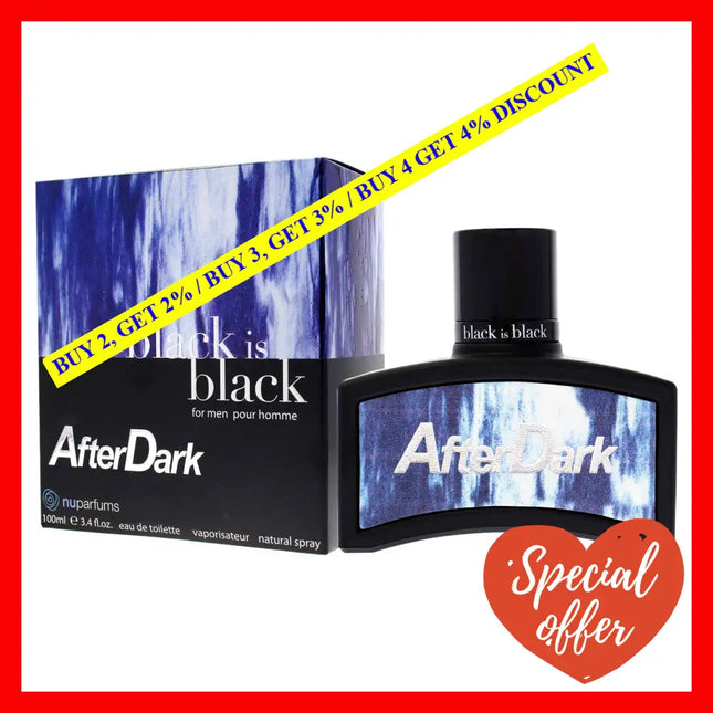 Black Is After Dark By Nuparfums For Men - 3.4 Oz Edt Spray
