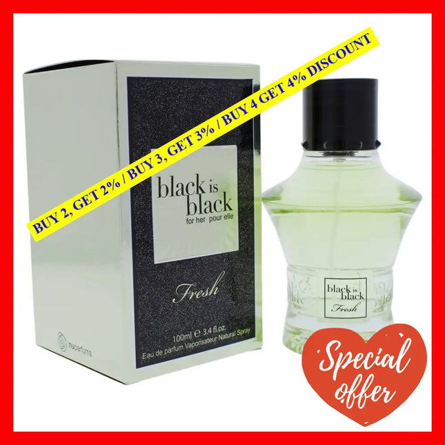 Black Is Fresh By Nuparfums For Women - 3.4 Oz Edp Spray