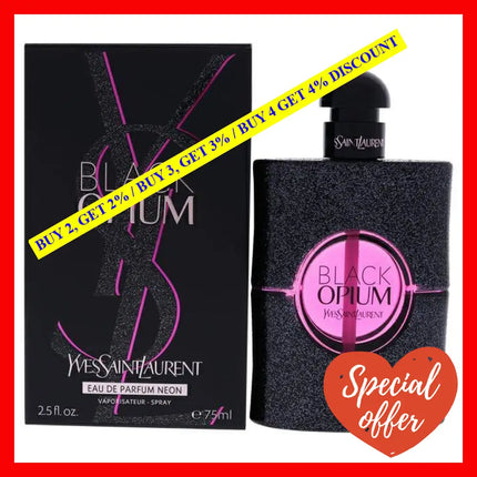 Black Opium Neon By Yves Saint Laurent For Women - 2.5 Oz Edp Spray
