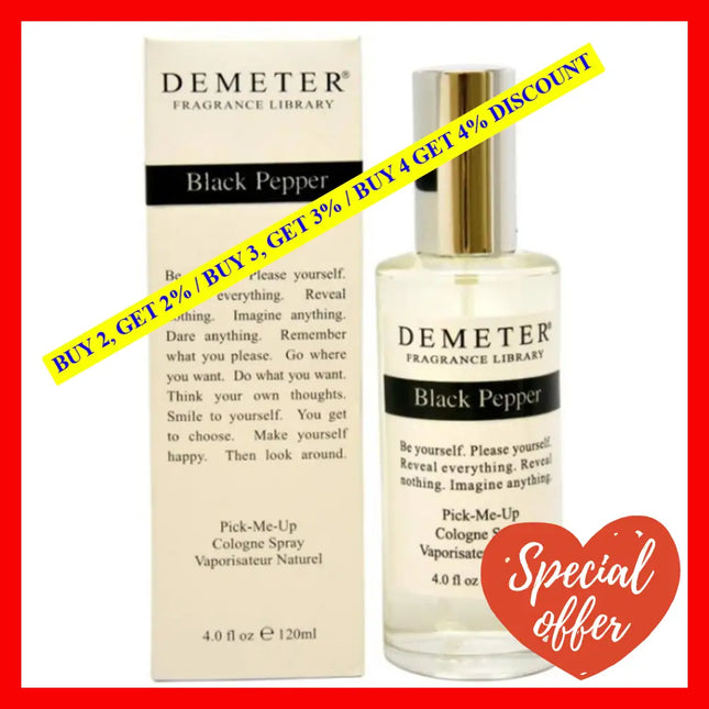 Black Pepper By Demeter For Women - 4 Oz Cologne Spray