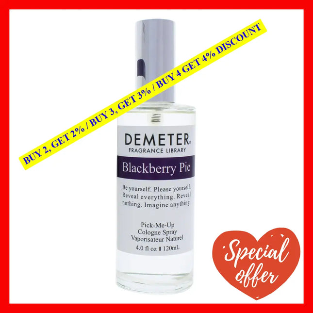 Blackberry Pie By Demeter For Women - 4 Oz Cologne Spray
