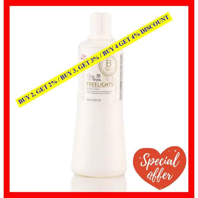 Blondor Freelights Developer 09 Percent 30 Vol By Wella For Unisex - 33.8 Oz Lightener