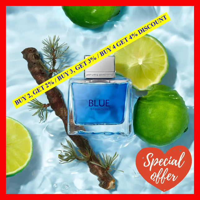 Blue Seduction By Antonio Banderas For Men - 3.4 Oz Edt Spray
