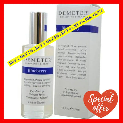 Blueberry By Demeter For Women - 4 Oz Cologne Spray