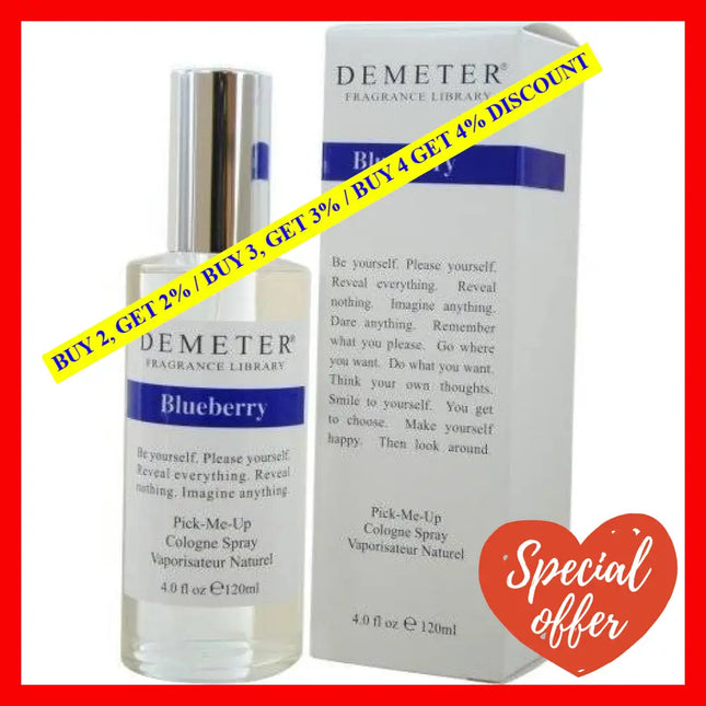 Blueberry By Demeter For Women - 4 Oz Cologne Spray