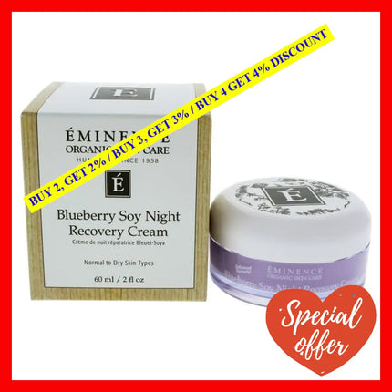 Blueberry Soy Night Recovery Cream By Eminence For Unisex - 2 Oz