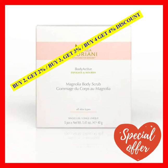 Bodyactive Body Scrub - Magnolia By Villa Floriani For Women -5 X 1.41 Oz