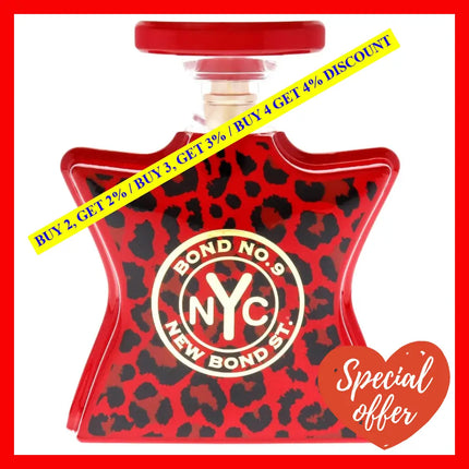 Bond No.9 New St. Fragrance Unisex Eau De Parfum 3.3 Oz 100 Ml Spray Tester