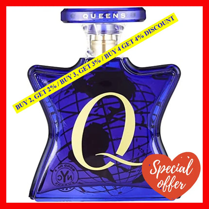Bond No.9 Queens Eau De Parfum Unisex 3.4 Oz / 100 Ml