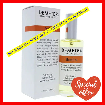 Bonfire By Demeter For Women - 4 Oz Cologne Spray
