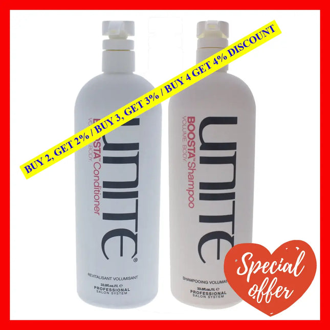 Boosta Shampoo And Conditioner Kit By Unite For Unisex - 2 Pc 33.8Oz