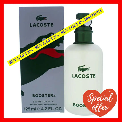 Booster By Lacoste For Men - 4.2 Oz Edt Spray