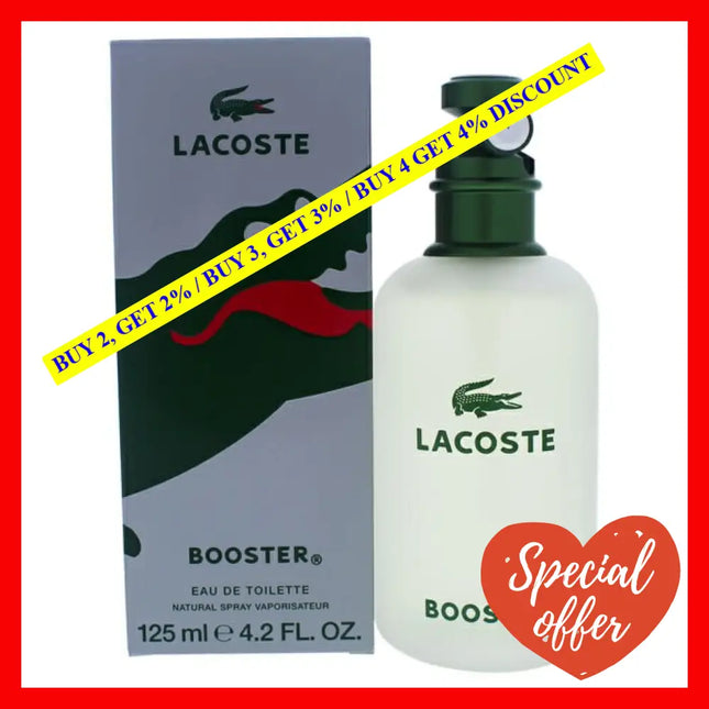 Booster By Lacoste For Men - 4.2 Oz Edt Spray