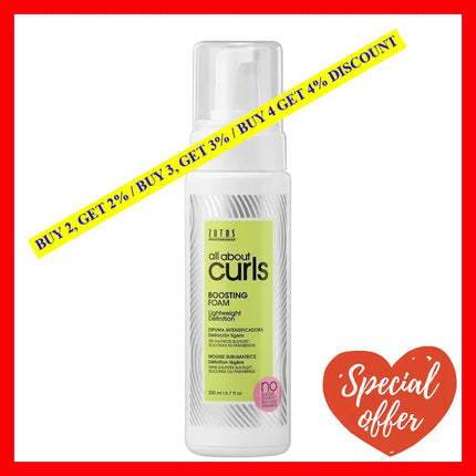 Boosting Foam By All About Curls For Unisex - 6.7 Oz