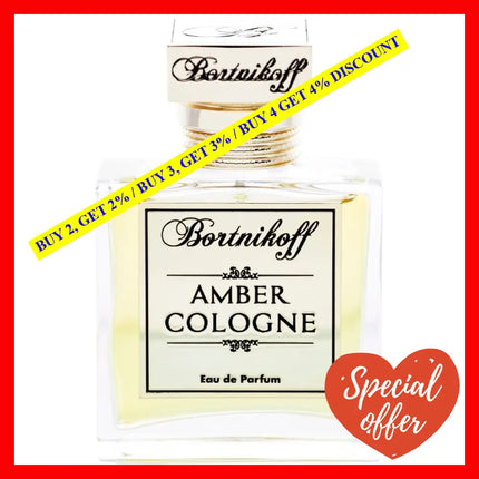 Bortnikoff Amber Cologne Eau De Parfum Unisex 1.7 Oz / 50 Ml