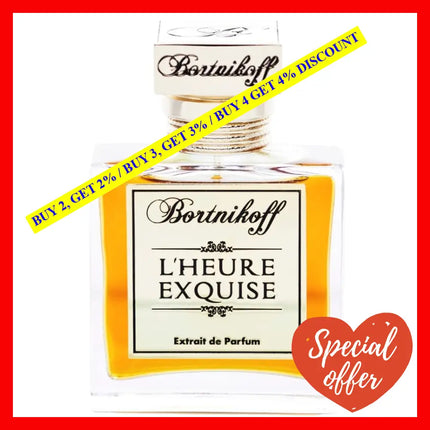 Bortnikoff Lheure Exquise Extrait De Parfum Unisex 1.7 Oz / 50 Ml