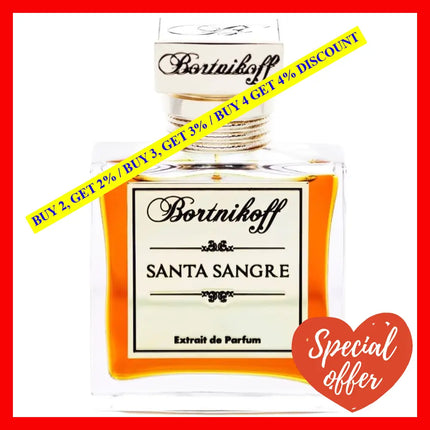 Bortnikoff Santa Sangre Extrait De Parfum Unisex 1.7 Oz / 50 Ml