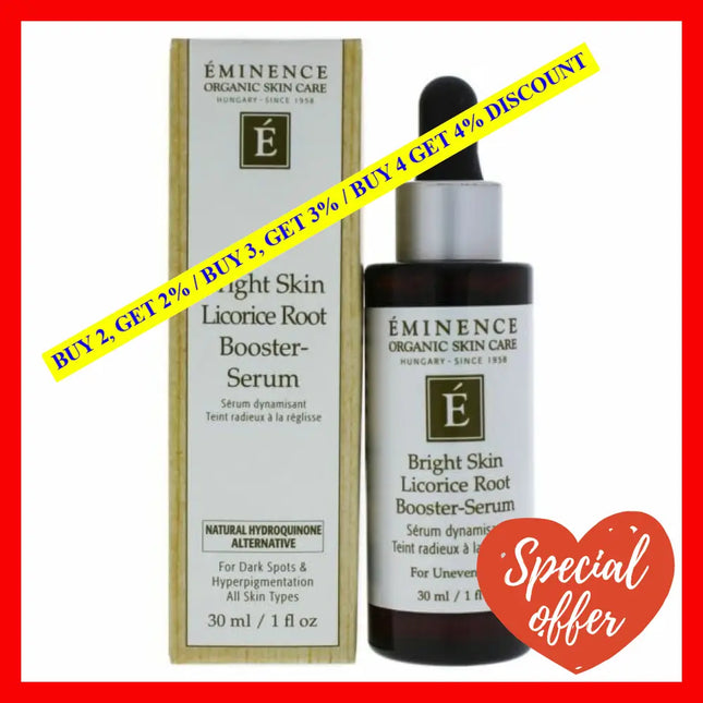 Bright Skin Licorice Root Booster-Serum By Eminence For Unisex - 1 Oz Serum