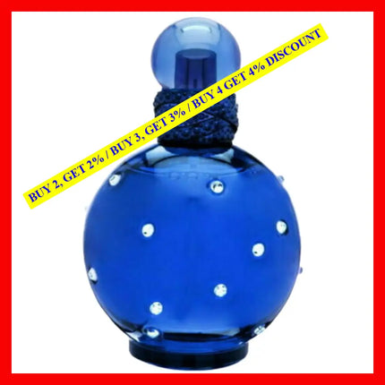 Britney Spears Midnight Fantasy Eau De Parfum For Women (New Packaging) 3.4 Oz / 100 Ml