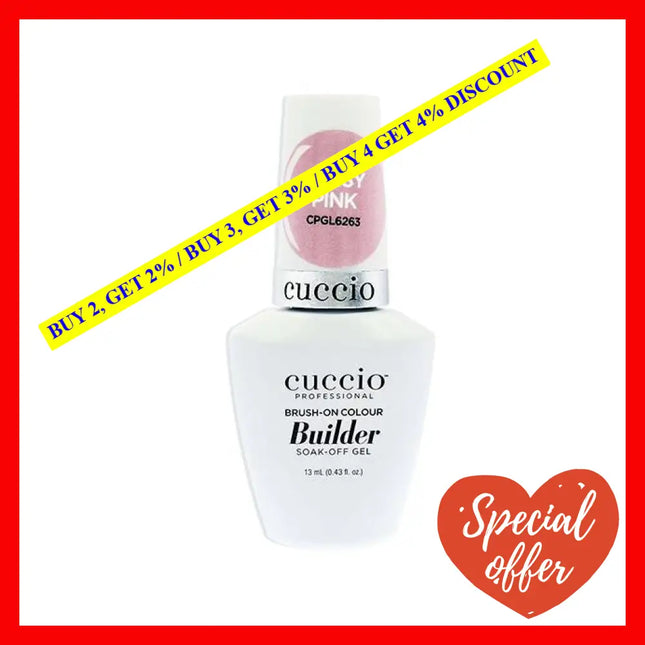 Brush-On Colour Builder Soak Off Gel - Sassy Pink By Cuccio Pro For Women 0.43 Oz Nail Polish