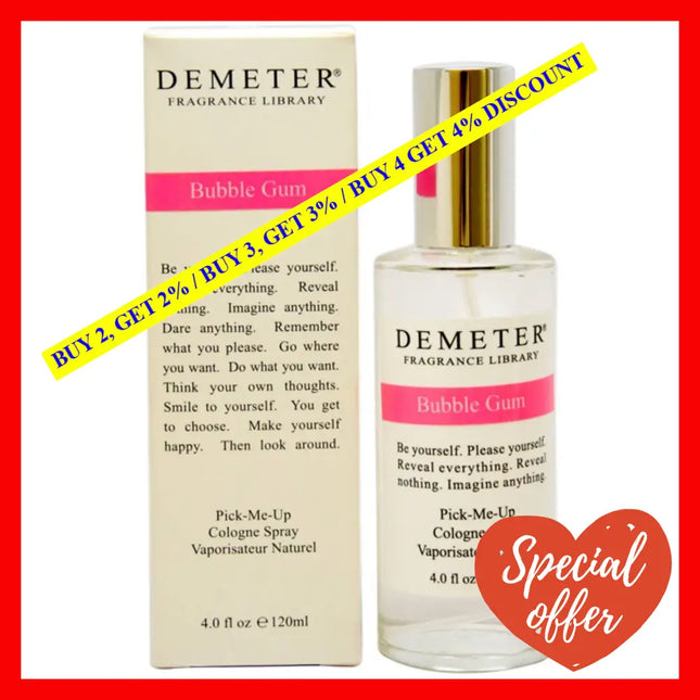 Bubble Gum By Demeter For Women - 4 Oz Cologne Spray
