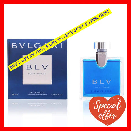 Bulgaria Blv Eau De Toilette Spray For Men 1.7 Fluid Ounce