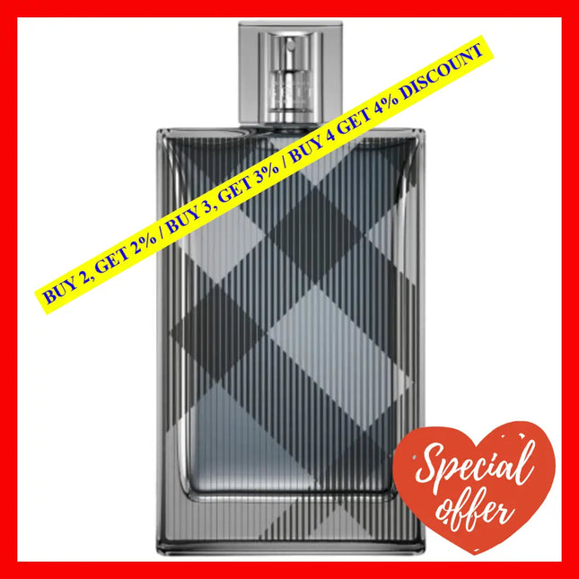 Burberry Brit Cologne Eau De Toilette Spray 3.3 Oz For Men