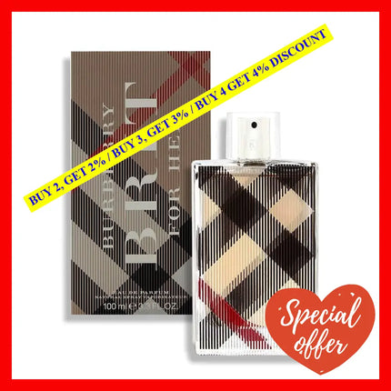 Burberry Brit For Her By For Women - 3.3 Oz Edp Spray