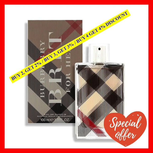 Burberry Brit For Her By For Women - 3.3 Oz Edp Spray