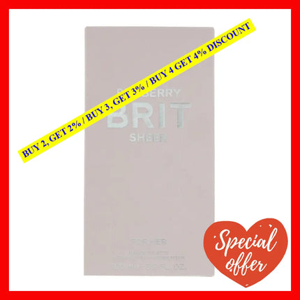 Burberry Brit Sheer By For Women - 1 Oz Edt Spray