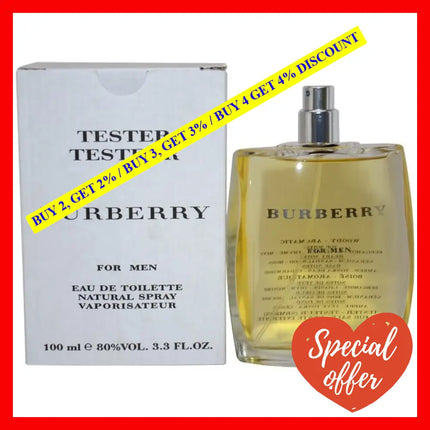 Burberry By For Men - 3.3 Oz Edt Spray (Tester)