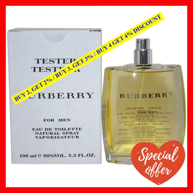 Burberry By For Men - 3.3 Oz Edt Spray (Tester)