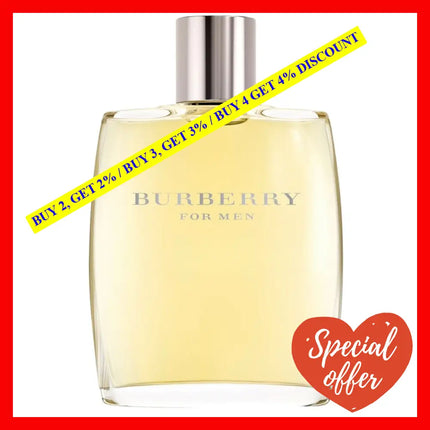 Burberry Eau De Toilette For Men 3.3 Oz / 100 Ml