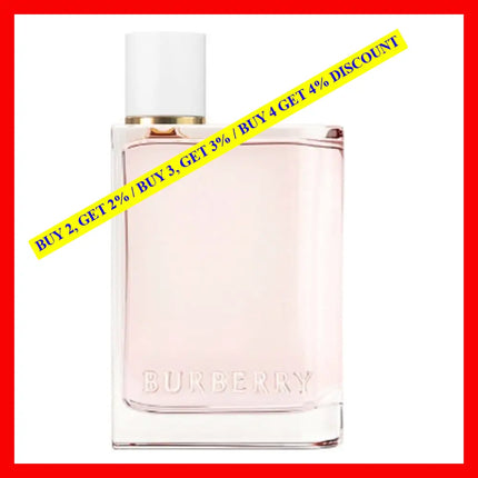 Burberry Her Blossom Eau Detoilette For Women 3.3 Oz / 100 Ml
