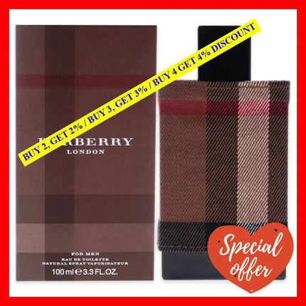 Burberry London By For Men - 3.3 Oz Edt Spray