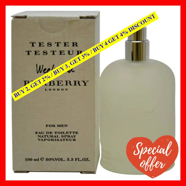 Burberry Weekend By For Men - 3.3 Oz Edt Spray (Tester)