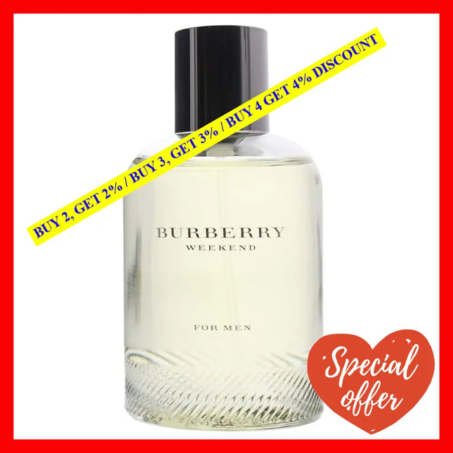 Burberry Weekend Eau De Toilette For Men 3.3 Oz / 100 Ml