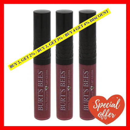 Burts Bees Lip Gloss - 239 Spring Splendor By For Women 0.2 Oz Pack Of 3
