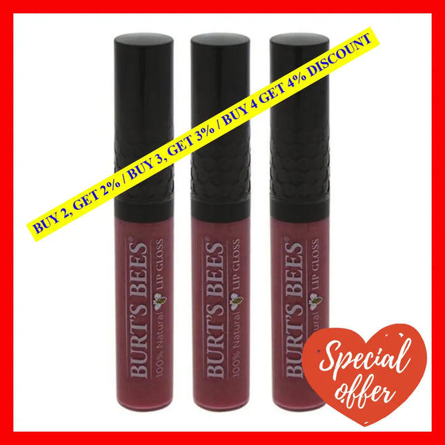 Burts Bees Lip Gloss - 239 Spring Splendor By For Women 0.2 Oz Pack Of 3