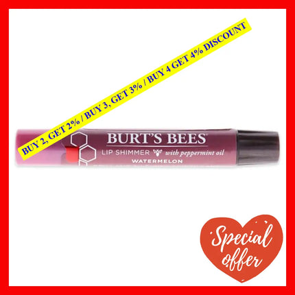 Burts Bees Lip Shimmer - Watermelon By For Women 0.09 Oz