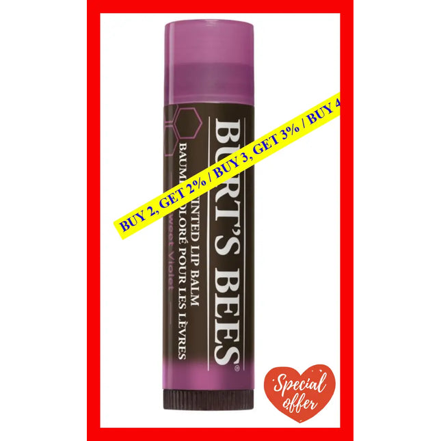 Burts Bees Tinted Lip Balm - Sweet Violet By For Women 0.15 Oz
